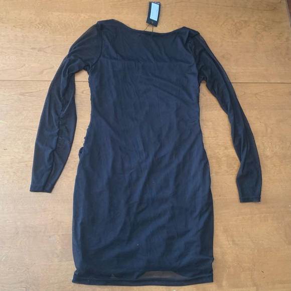 Mesh Ruched Mini Dress - Picture 2 of 3